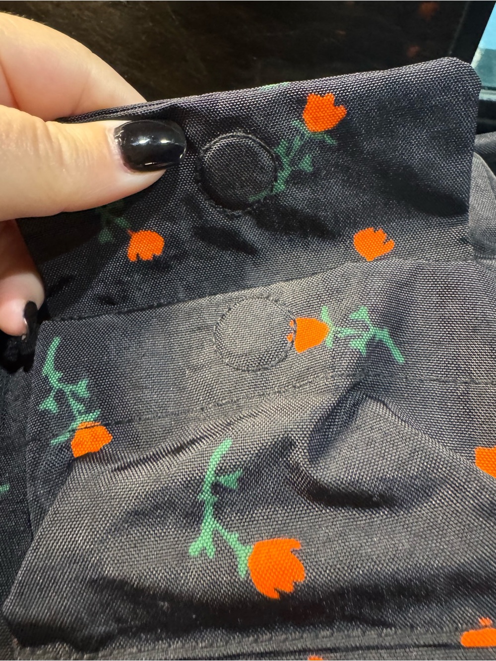 BAGGU cargo bag Black and red - Picture 3 of 5